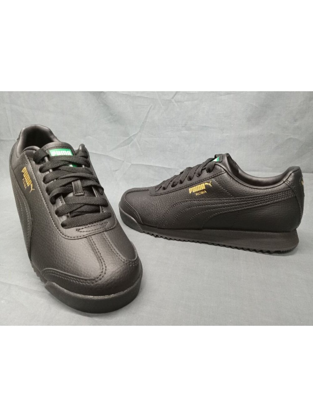 Puma Roma 24 Standard Jr (GS) Sneakers Black Boys Size 6.5 NEW NO BOX!